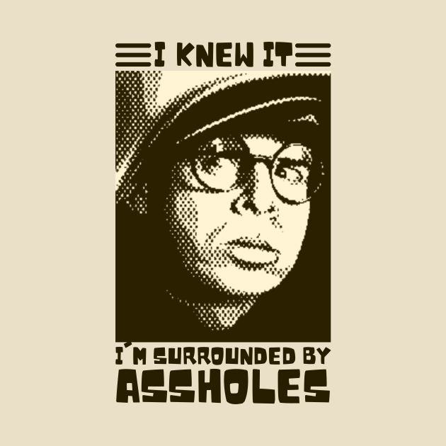 Pixel art of Dark Helmet in Spaceballs. I knew it I'm surrounded by assholes.