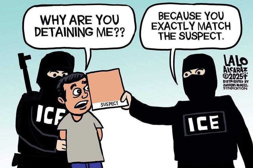 Ice agents arresting brown man matching brown card 