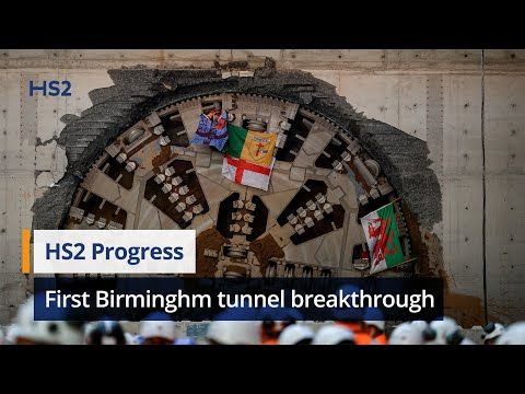 HS2 celebrates first Birmingham tunnel breakthrough