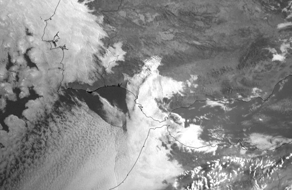 Imagen HRVIS del Meteosat Second Generation (MSG, EUMETSAT) a las 06 UTC (eumetrain.org)