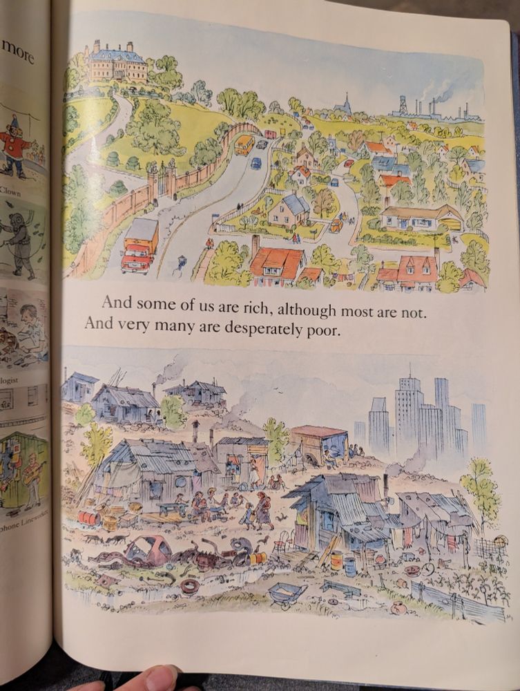 And some of us are rich, although most are not. And very many are desperately poor.