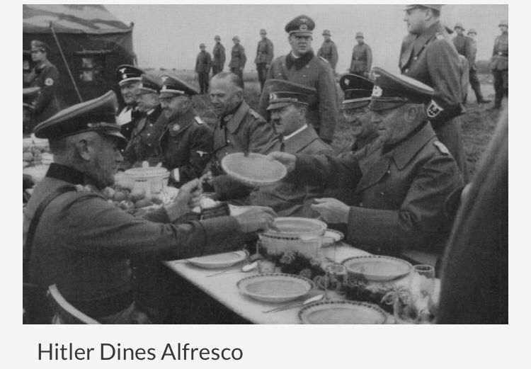 “Hitler dines alfresco”