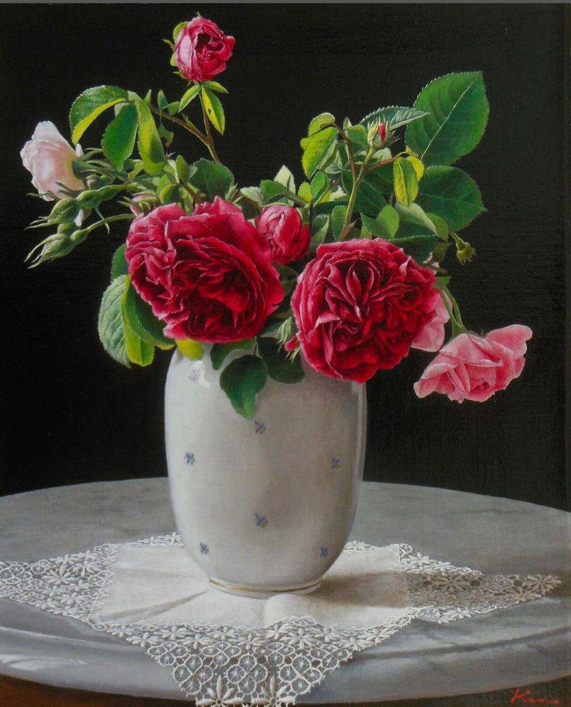 🥀 Rosa vieja n°2 por Kenichi Miura, 
2018. Colección privada. 