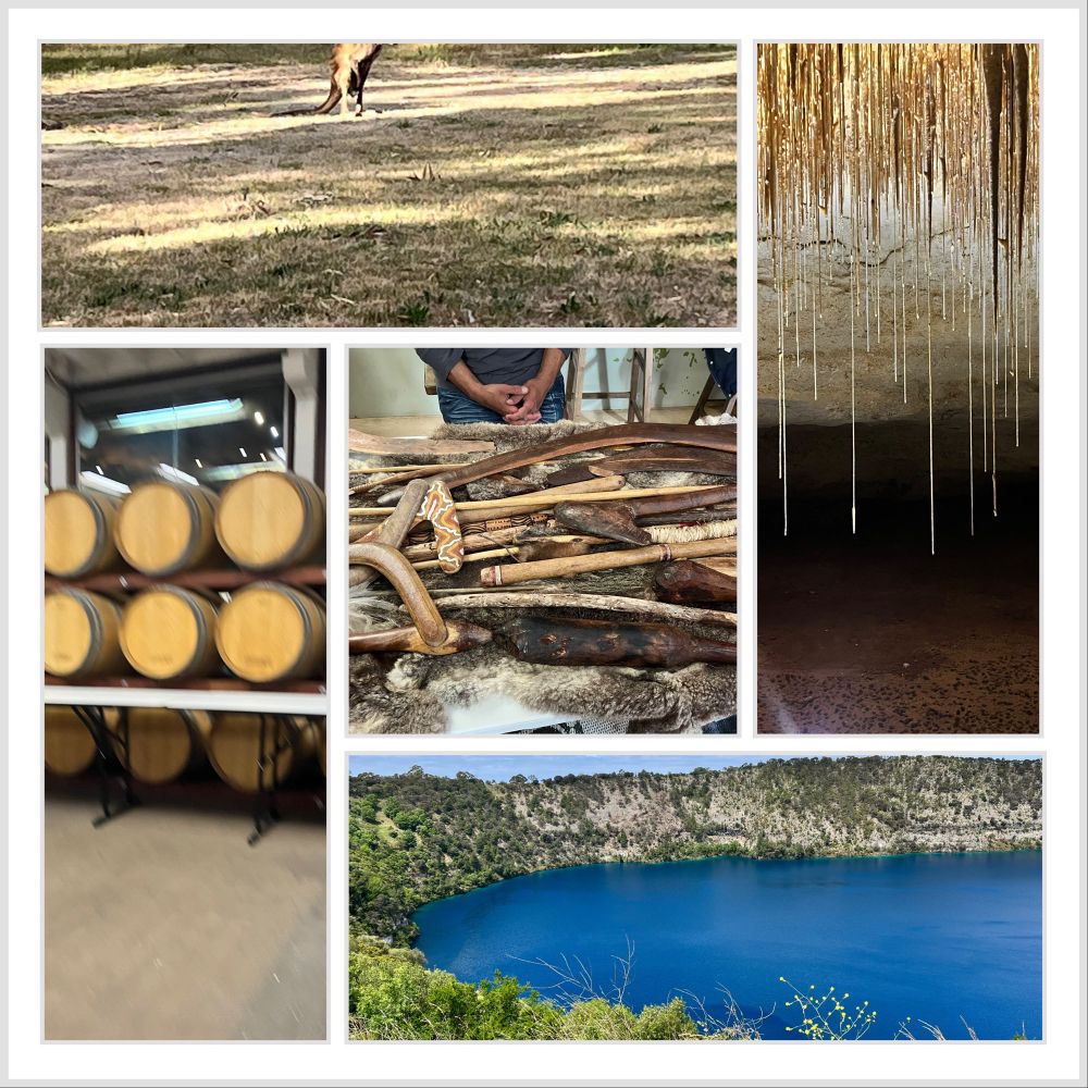 Collage mit Naturbildern aus Australien