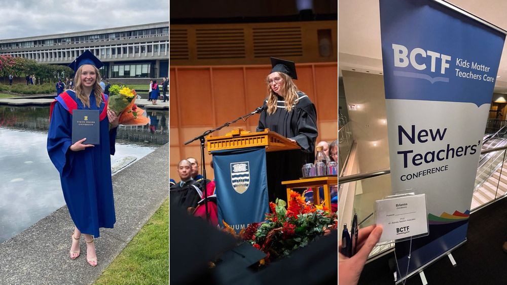 Condilenios' journey: From SFU History student to convocation speaker at UBC to to embracing her role as a new teacher at the BCTF New Teacher's Conference.
