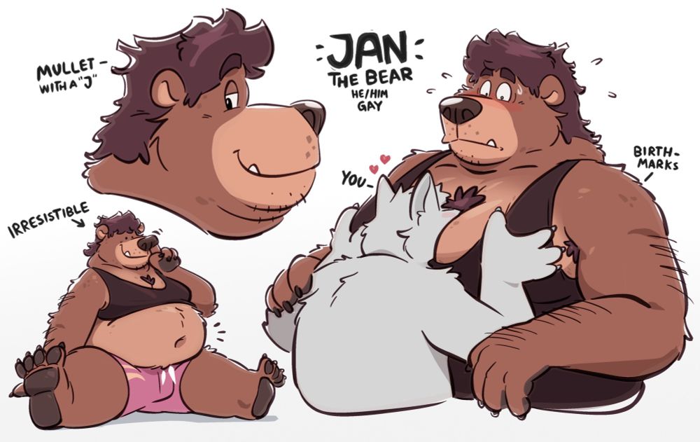 art - updated the ref sheet of my beaw :3