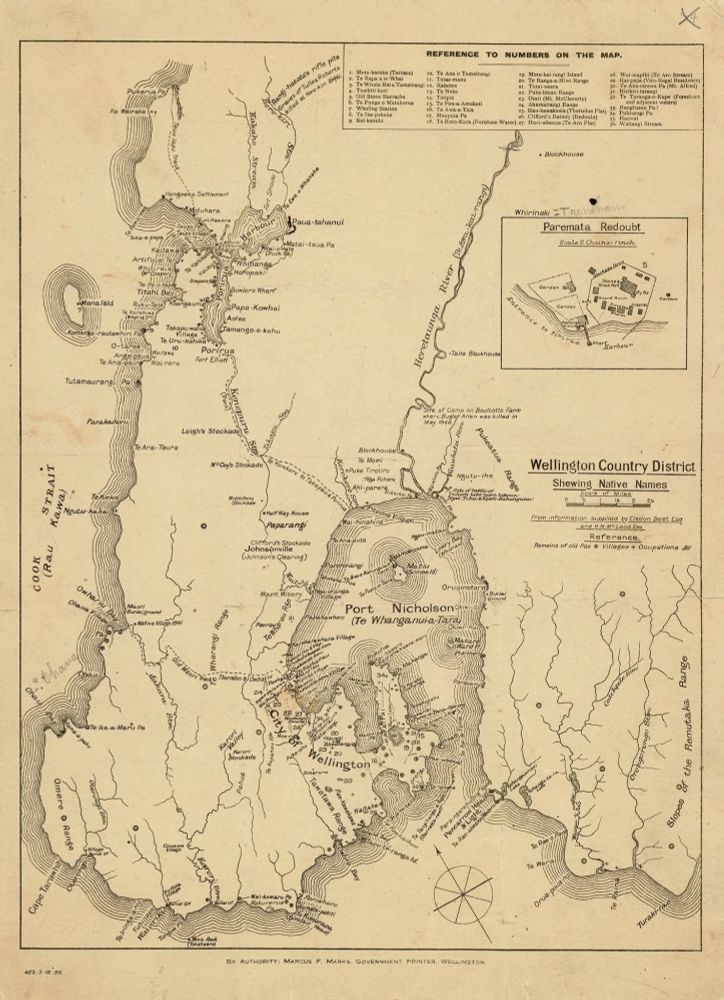 1916 Wellington Map