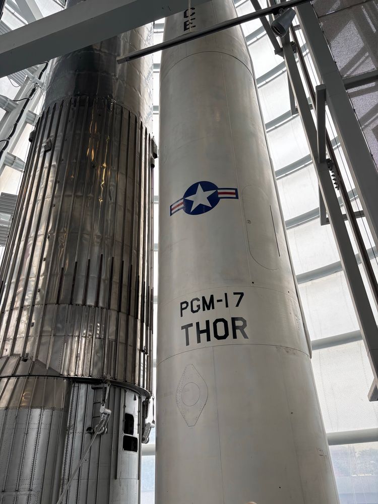 Photo of the PGM-17 THOR rocket