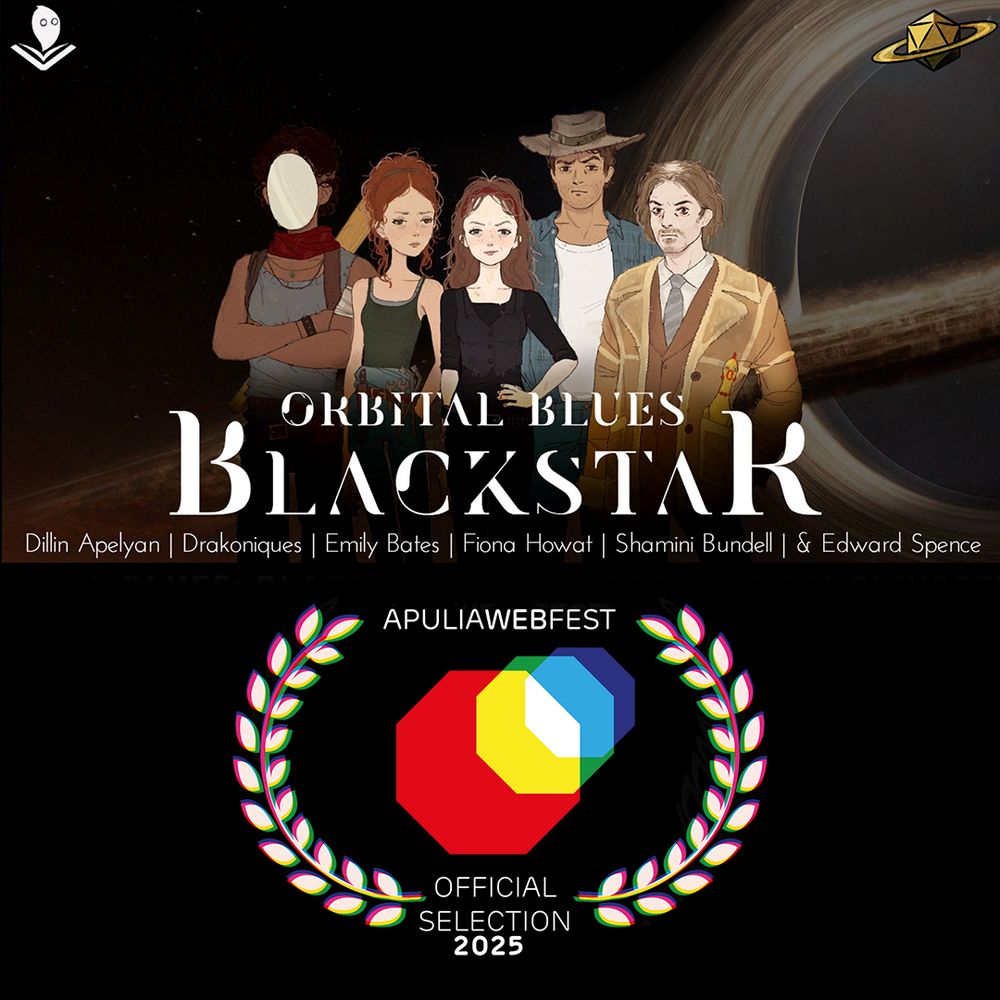 The poster for Orbital Blues: Blackstar with the Apulia WebFest laurels below it.