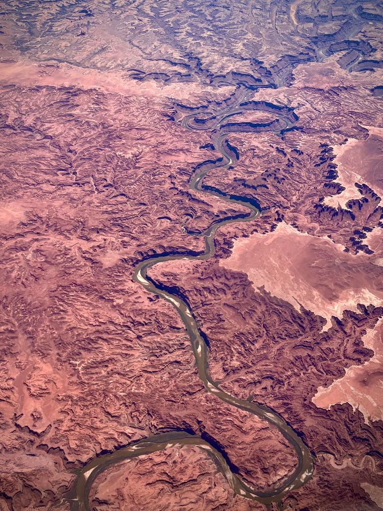 Colorado River flowing through the Utah canyonlands  