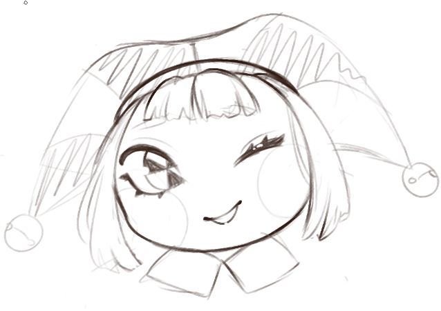 quick sketch of Pomni