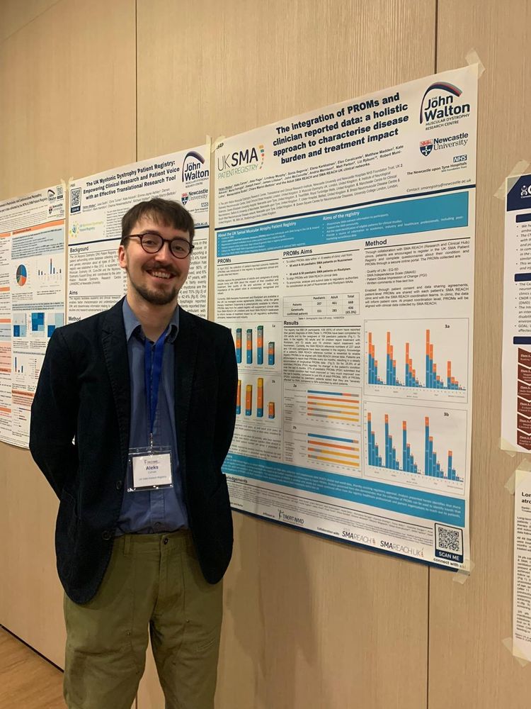 Data Coordinator Aleks with registry posters