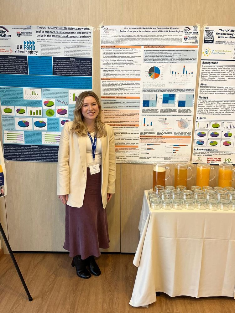 Data Coordinator Lucy with registry posters 