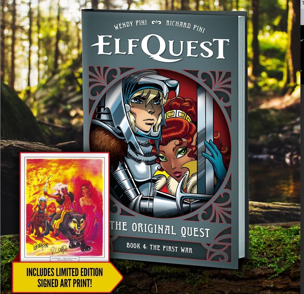 ElfQuest Book 4 with autographed art print. 