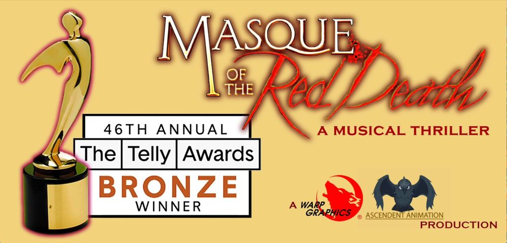 Wendy Pini's Masque of the Red Death Musical Thriller animatic has won a prestigious Telly Award.