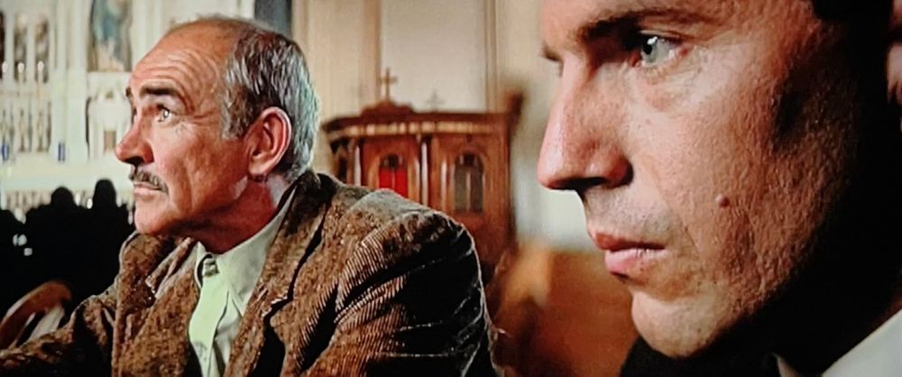 Veteran beat cop Jim Malone (Sean Connery) takes Treasury official Eliot Ness (Kevin Costner) to church to instruct him in “the Chicago way.” A deal is struck. A partnership is formed.