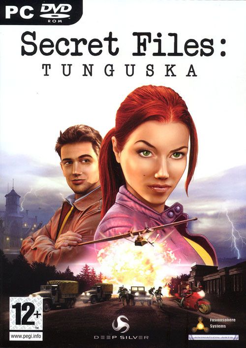 Box art for Secret Files: Tunguska, a 2006 point and click adventure game.