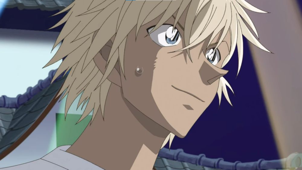 Screenshot from Detective Conan: Zero's Tea Time.

Tooru Amuro/Furuya Rei staring in the distance after finishing a ninja obstacle course.