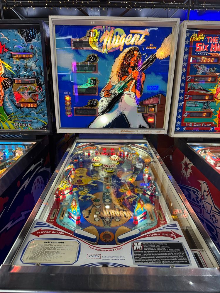 The Nuge pinball machine, lol