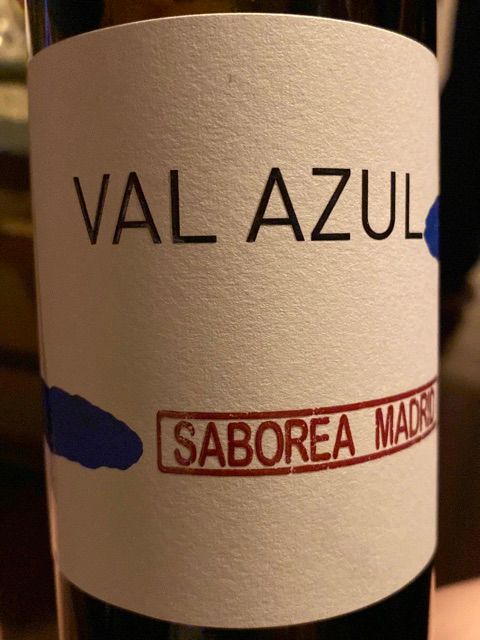 Wine label for Saborea Madrid by Señorío de Val Azul. Spanish Cabernet Sauvignon from Madrid, Spain. Cabernet Sauvignon.