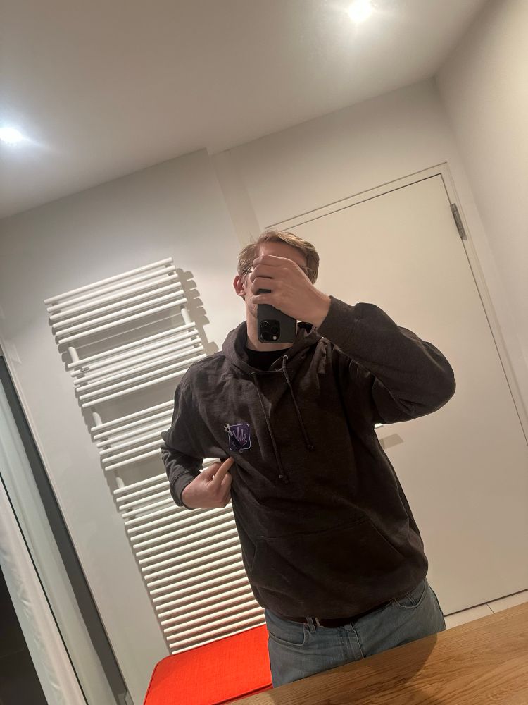 Selfie with a Tuist hoodie