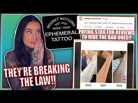 Ephemeral Tattoo Is Trying To Hide Bad Reputation ILLEGALLY