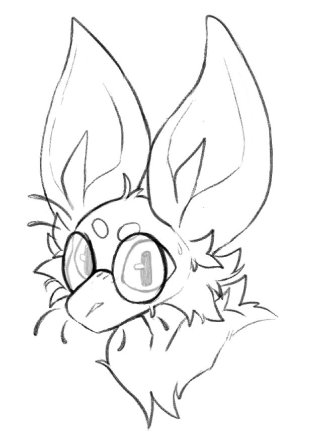 sketch of my bat character