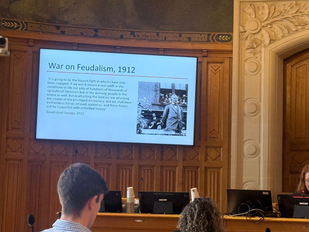 Slide titled “War on feudalism, 1912”