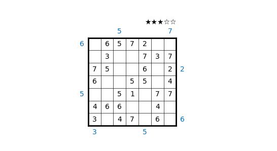 solved sevendoku grid