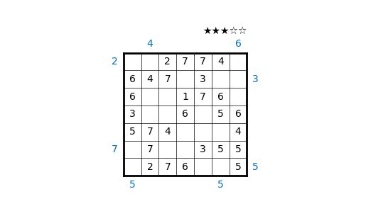solved sevendoku grid