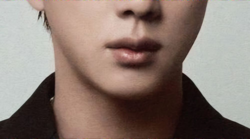 Close up of Jin's lips