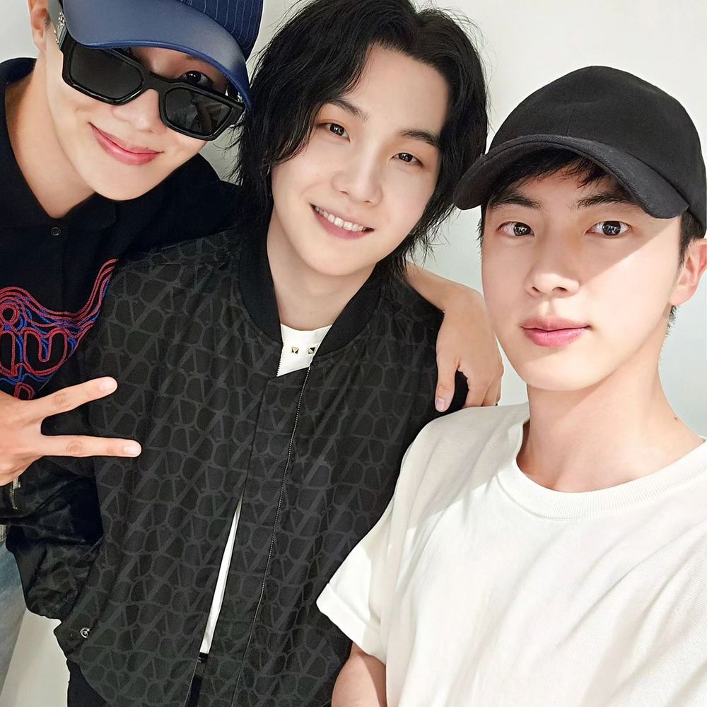 Hobi, Yoongi, Jin together after Yoongi's D-Day concert