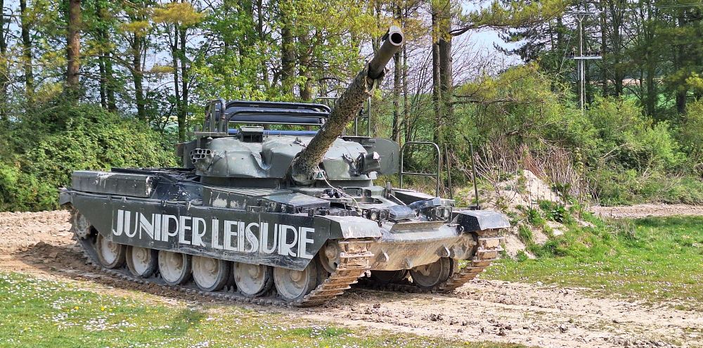 Chieftain Tank that I got to drive. Great day with Juniper Leisure.