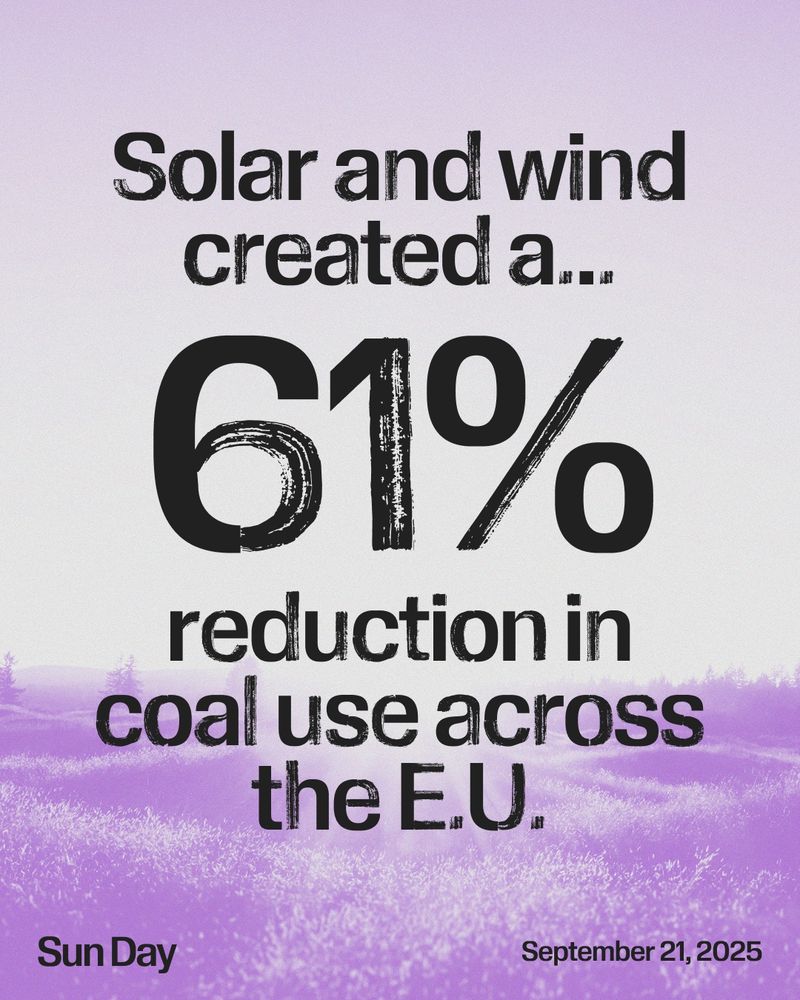 Solar and wind created a 61% reduction in coal use across the E.U.