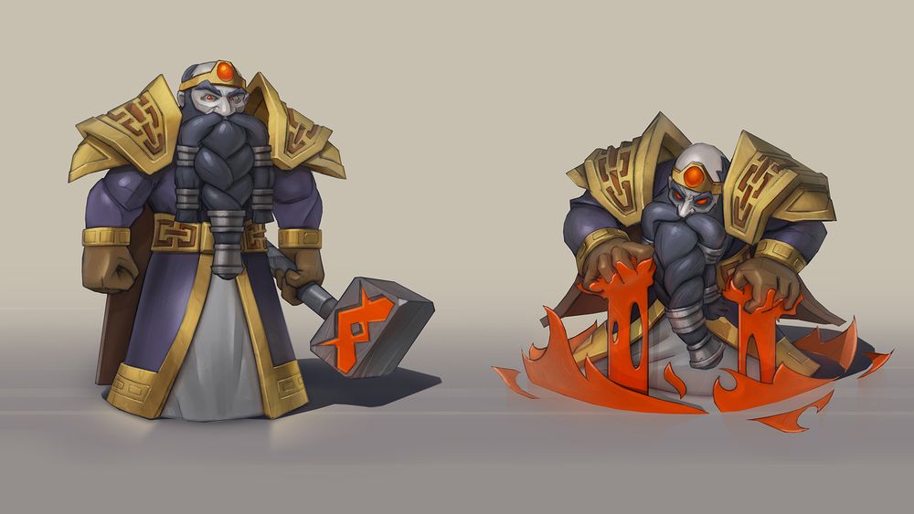 I really wanted to get Emperor Thaurissan into Warcraft Rumble, so i did some concept sketches and design ideas for what the unit would do.