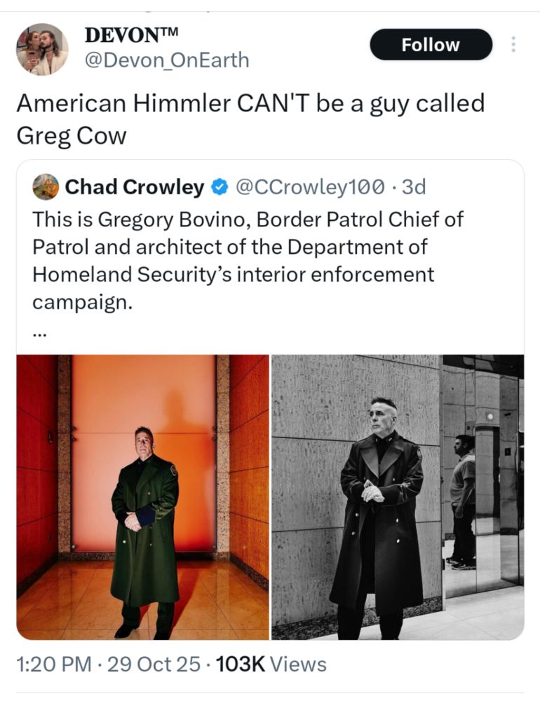 American Himmler CAN'T be a guy called Greg Cow