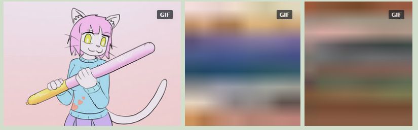 1 good looking thumbnail and 2 Crusty ass gif thumbnails