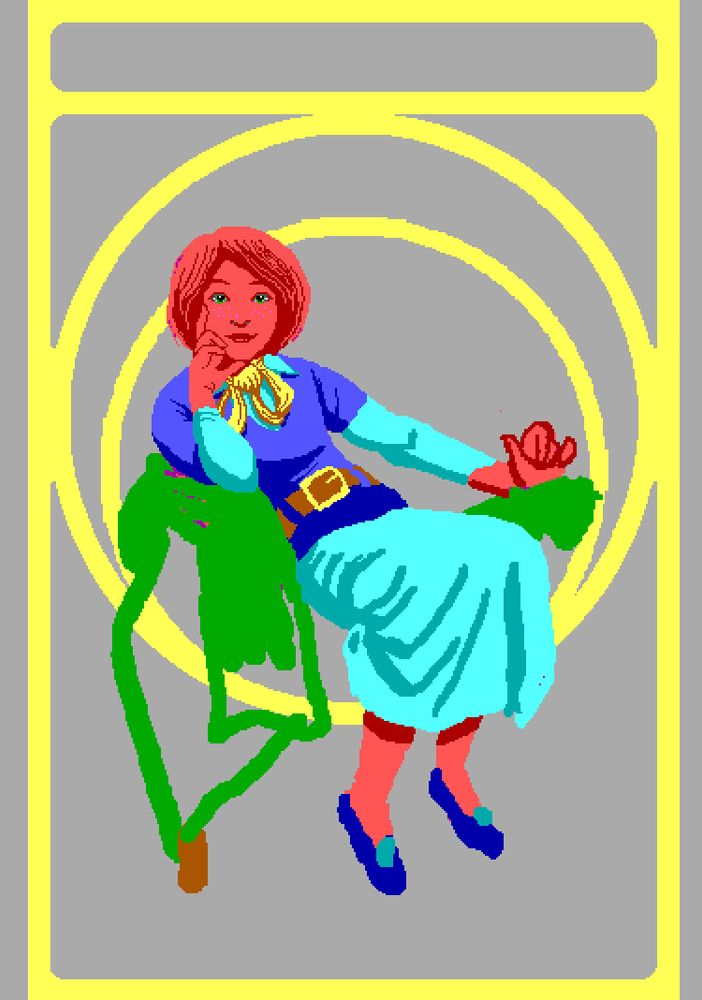 Animated gif showing the art development process of The Crimson Diamond holiday card 2020.