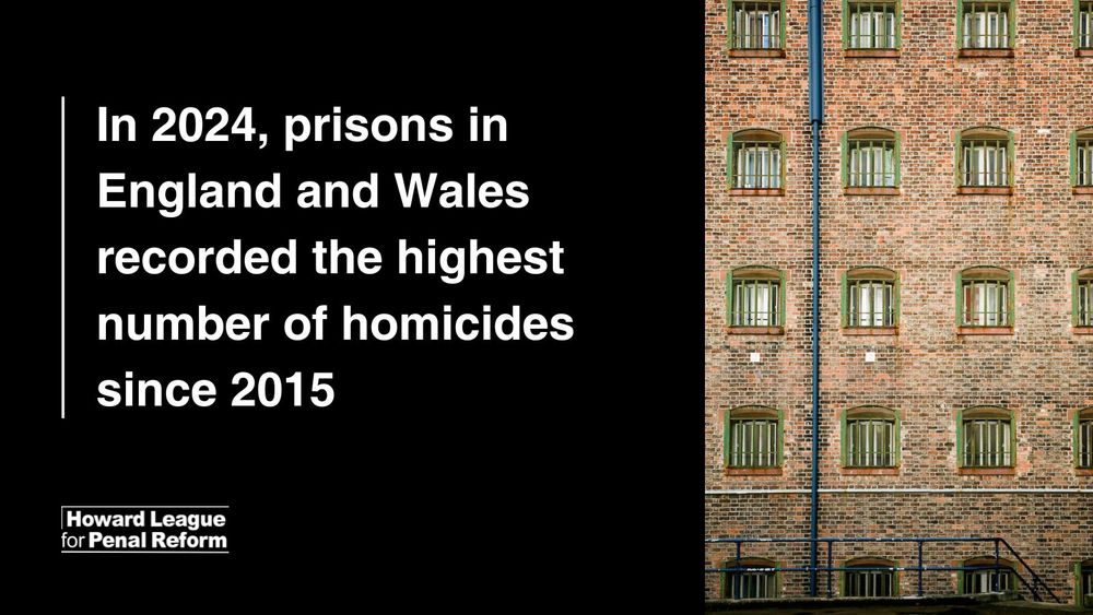 In 2024, prisons in England and Wales recorded the highest number of homicides since 2015