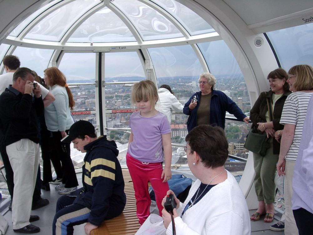 A number of people on the London Eye
