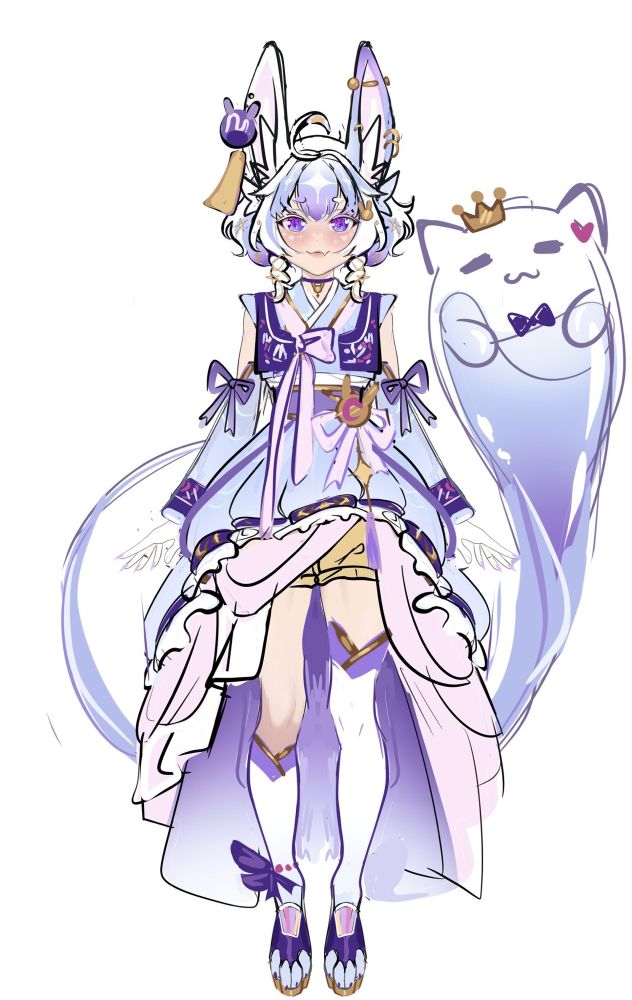 my vtuber design!! my vtuber mama is @gentlepawa on twitter!! please look forward to my debut!!