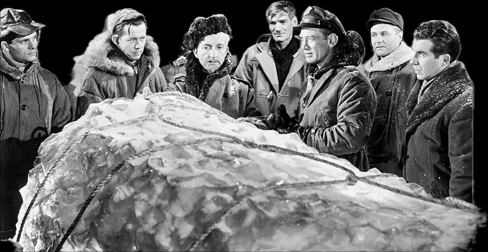 A publicity still from the 1950s sci fi classic Thing from Another World