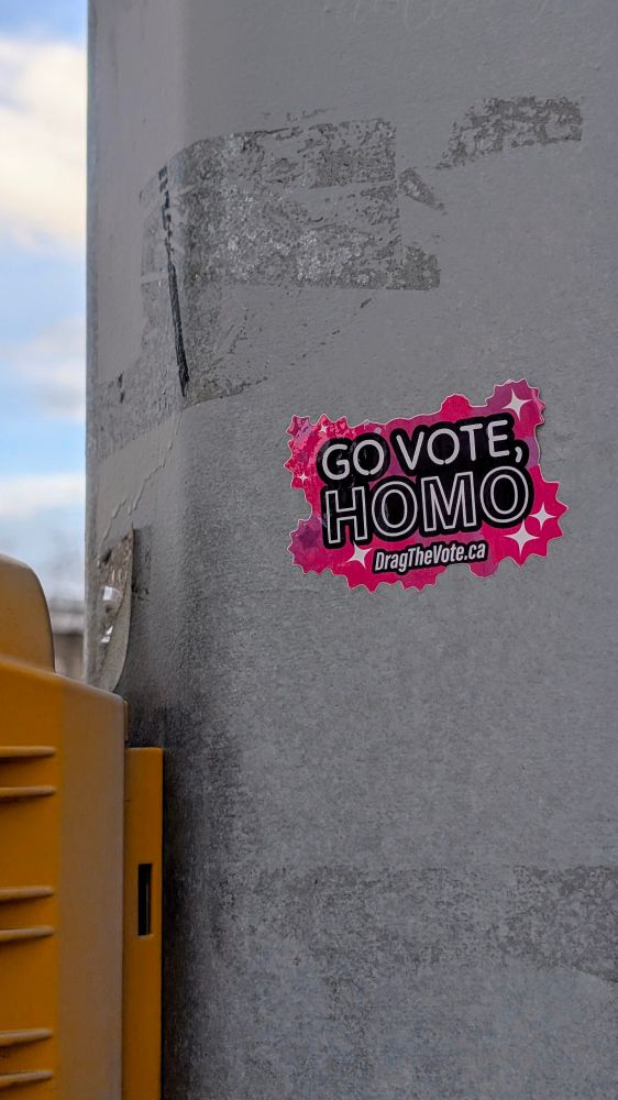 A sticker on a pole I saw this one time