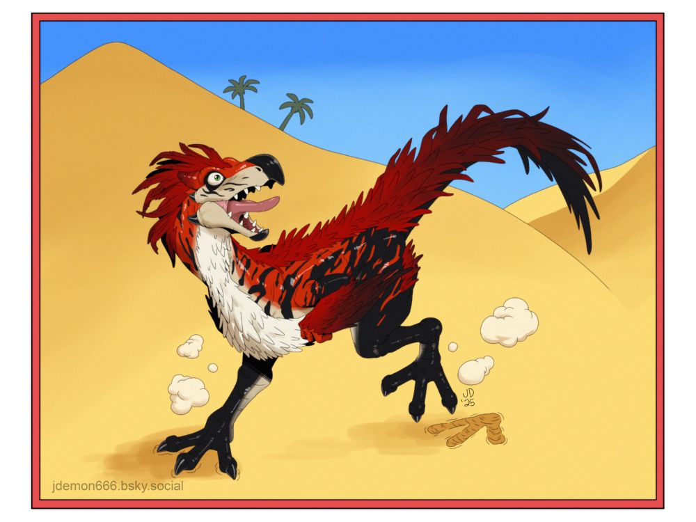 Seikret from Monster Hunter Wilds in a desert environment