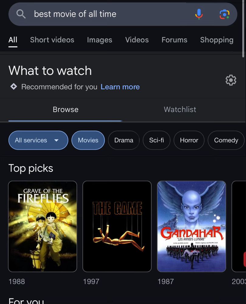 Movie title cards: Grave of the fireflies, the game, gandahar