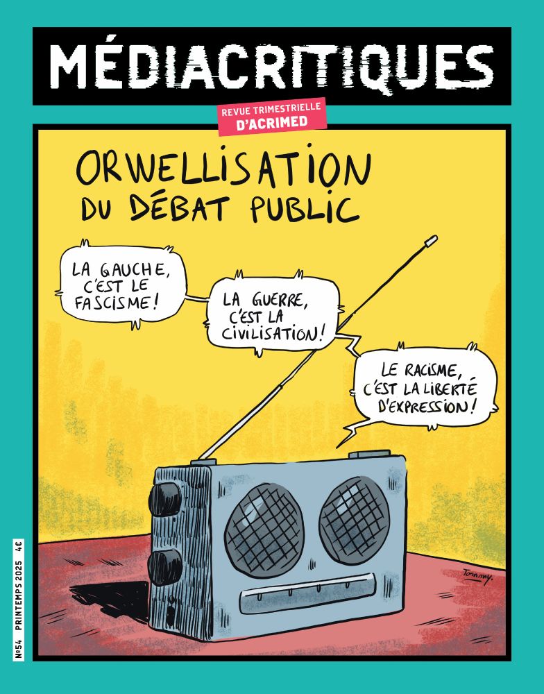 Couverture du Médiacritiques n°54 ("Orwellisation du débat public")