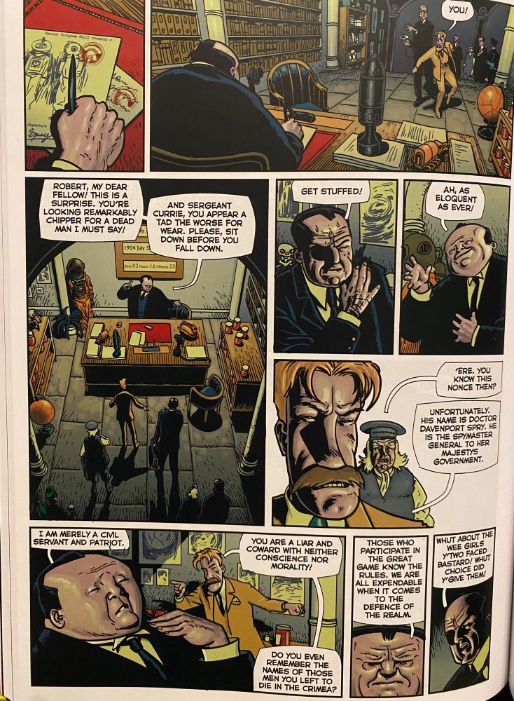 The trail leads them to an underground bunker where they find the British government have a sinister project in the works 