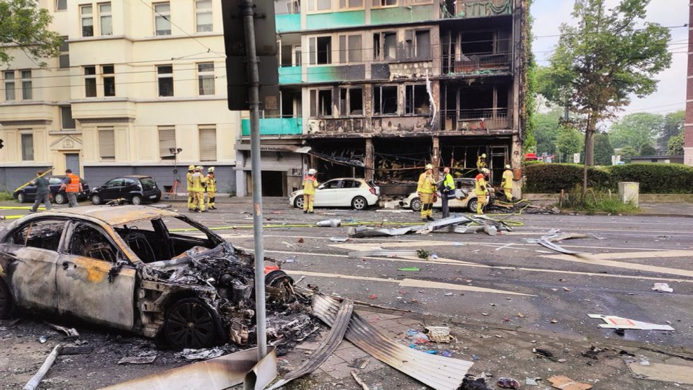 Explosion in Düsseldorfer Kiosk: Hinweis auf Brandbeschleuniger