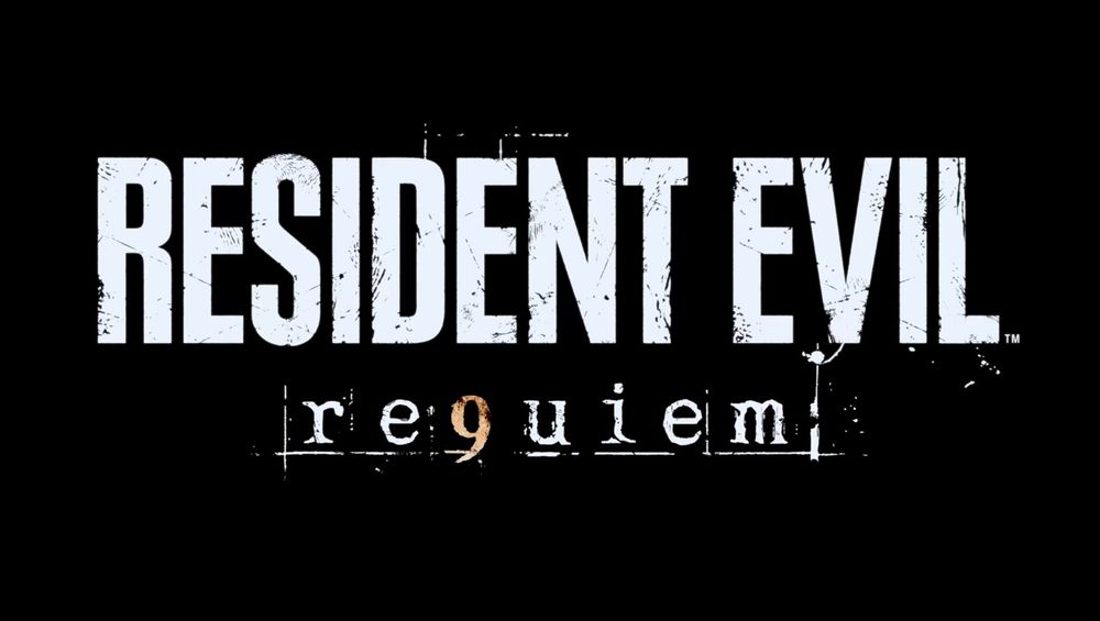 The logo for Resident Evil 9: Requiem, hiding the Arabic numeral 9 in the word Requiem