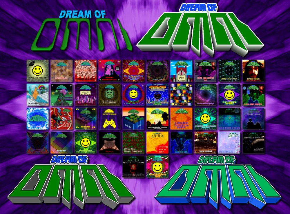 Miniatures of all Dream of Omni releases retconned as being released by Dream of Omni instead of the old DJ Omnimaga name, with the four versions of the logo that matches each era.